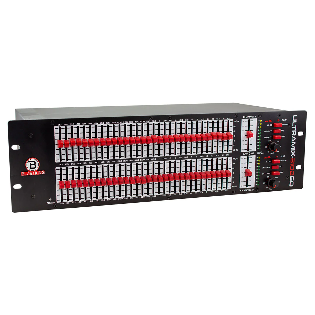 Blastking Ultramix 3102 Dual 31-Band Graphic Equalizer