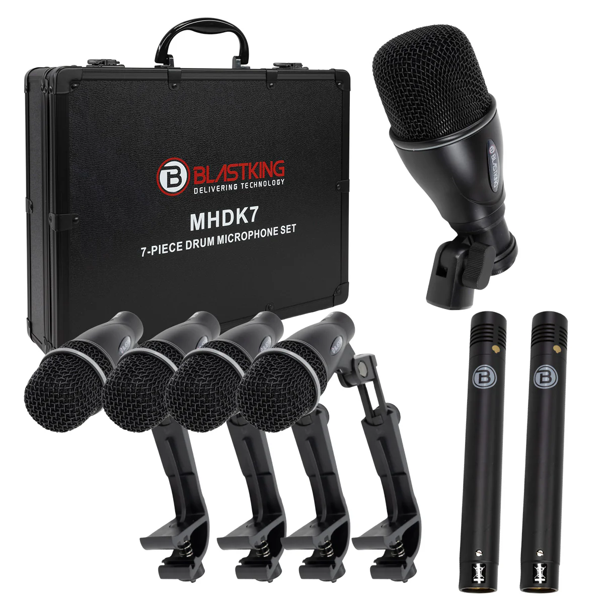 Blastking MHDK-7 7 Piece Drum Microphone Set