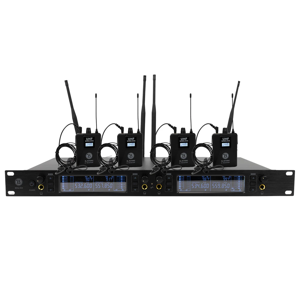 Blastking MHU-IE4 Dual UHF Wireless In-Ear Monitor System